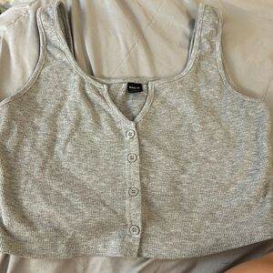grey shein tank top - L